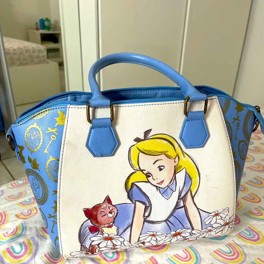 Alice in wonderland bag blue
